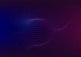Abstract wave technology background - 617728177