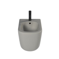 Obraz premium lavatory pan isolated on white background, bidet, 3D illustration, cg render