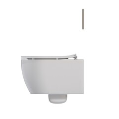 lavatory pan isolated on white background, bidet, 3D illustration, cg render