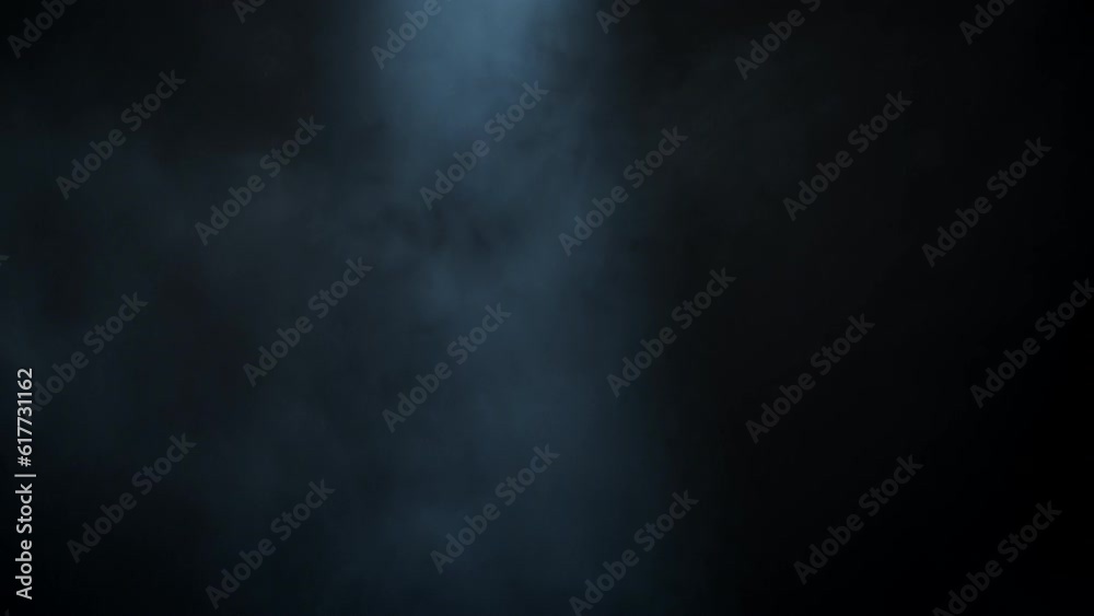 Canvas Prints smoke falling on a black background with lightning effect