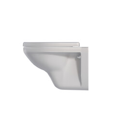 lavatory pan isolated on transparent background, bidet, 3D illustration, cg render
