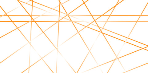 Obraz premium Abstract luxury gold geometric random chaotic lines with many squares and triangles shape on white background. 