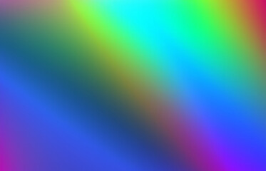 Fototapeta premium Rainbow light prism effect, Hologram reflection, crystal flare leak shadow overlay, Abstract blurred iridescent light backdrop