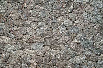 New white stone wall close