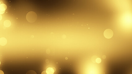 Golden luxury background with black line elements and light ray effect decoration and bokeh