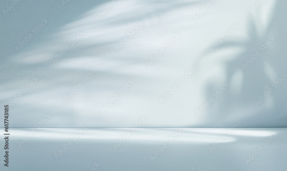 Aufkleber An original background image for design or product presentation, with a play of light and shadow, in light gray tones.