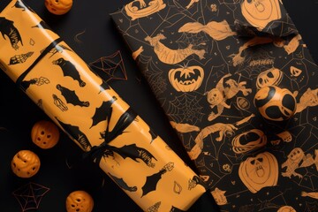 Halloween gift box pack. Generate Ai
