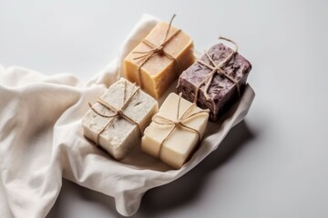 Fototapeta na wymiar Handmade soap. Generate Ai
