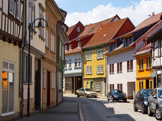 Fototapeta na wymiar Mühlhausen in Thüringen, Innenstadt/Altstadt