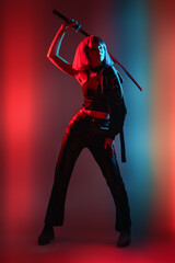 cybergirl with sword