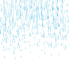 Rain drops fall to the ground