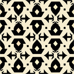 Mesmerizing black and white art deco design with an ornate damask pattern, perfect for sophisticated look.