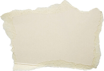 piece of white paper tear isolated on white background