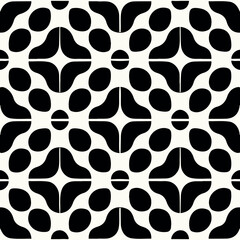 Captivating black and white pattern with background fractal muqarnas, overlaid with an aizome pattern.