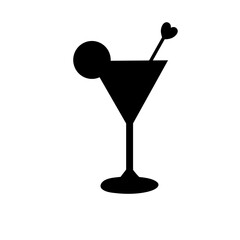 Cocktail silhouettes vector