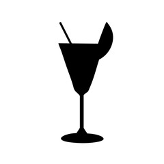Cocktail silhouettes vector