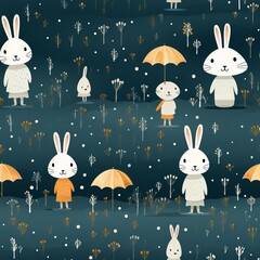 Rabbit seamless tile able texture