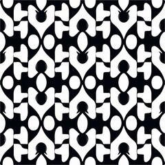Captivating black and white abstract pattern with repeating circles.