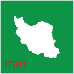 Obraz premium iran map icon vector