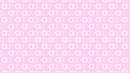 Pink seamless pattern with white circles