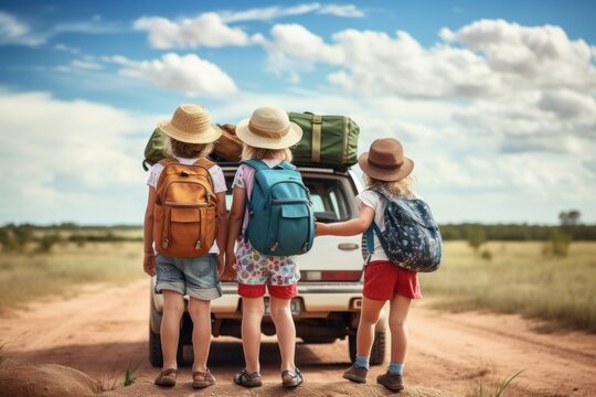 family road trip with three kids