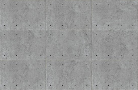 Seamless texture of a monolithic concrete wall