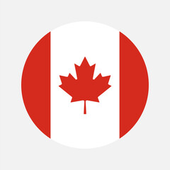Obraz premium Canada flag simple illustration for independence day or election