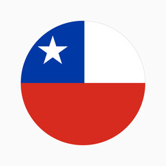 Chile flag simple illustration for independence day or election