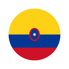 Colombia flag simple illustration for independence day or election