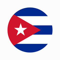 Cuba flag simple illustration for independence day or election