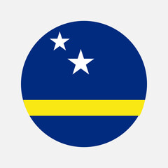 Curacao flag simple illustration for independence day or election