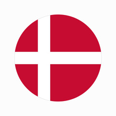 Denmark flag simple illustration for independence day or election