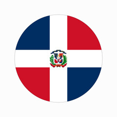 Dominican Republic flag simple illustration for independence day or election