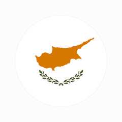 Cyprus flag simple illustration for independence day or election