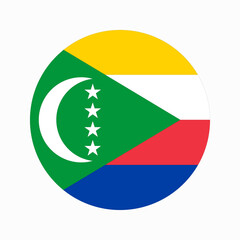 Comoros flag simple illustration for independence day or election