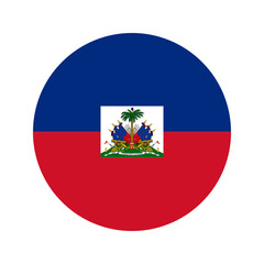 Naklejka premium Haiti flag simple illustration for independence day or election
