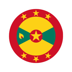 Grenada flag simple illustration for independence day or election