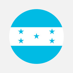 Honduras flag simple illustration for independence day or election
