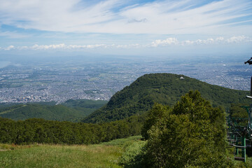 Obraz premium 札幌市手稲区の手稲山山頂からの風景
