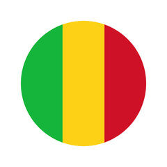 Mali flag simple illustration for independence day or election