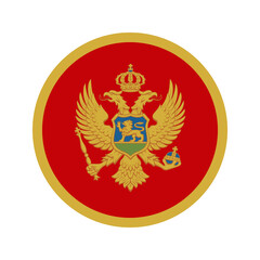 Montenegro flag simple illustration for independence day or election