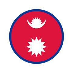 Nepal flag simple illustration for independence day or election