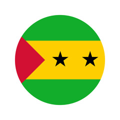 Sao Tome and Principe flag simple illustration for independence day or election