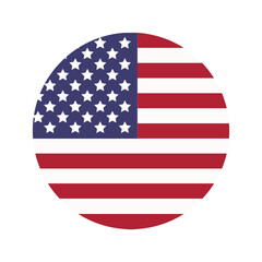 USA flag simple illustration for independence day or election