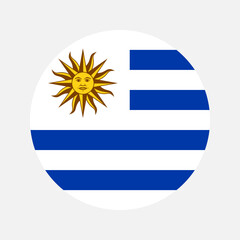 Uruguay flag simple illustration for independence day or election