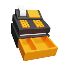 cash register 3d illustration