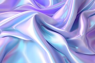 Abstract fluid iridescent holographic neon curved wave in motion colorful background, Gradient design banner, created with Generative AI technology
