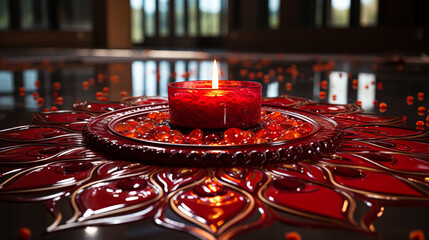 candles on the ground