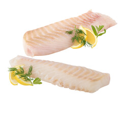 fish fillet steak Cut out, isolated transparent background