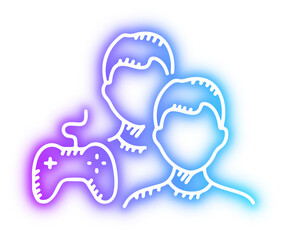Set of Game neon